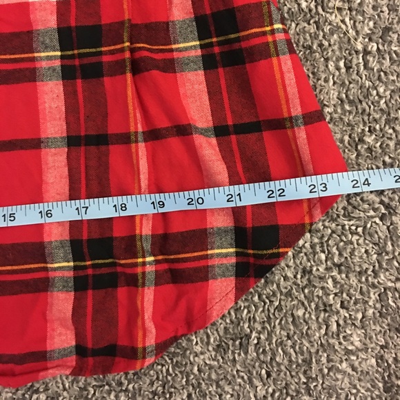 NWT | Isabel Maternity | plaid top | black  & red - Picture 6 of 8